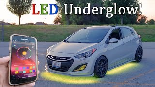 How To Install LED Underglow  Hyundai Elantra GT [upl. by Pierre829]