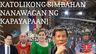 KATOLIKONG SIMBAHAN NANAWAGAN NG KAPAYAPAAN [upl. by Derry559]