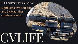 CVLIFE 20mm Red Dot3x Magnifier combo review [upl. by Aima215]