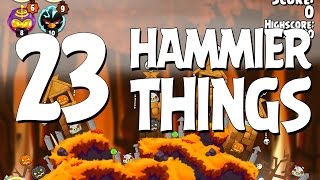 Angry Birds Seasons Hammier Things Level 123 Walkthrough 3 Star [upl. by Lon]