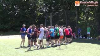 WarmUp mit Fun Game  Fußballtraining  TRAINERTECH 2014 [upl. by Nauaj]