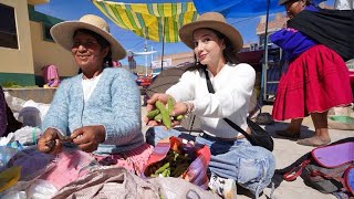 Fui a un mercado de TRUEQUES en Perú  “Un kilo de papa por pescado” [upl. by Weinman595]