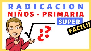 RADICACION para niños de PRIMARIA 🔥🔥🔥 encontrar el RADICANDO de la RAÍZ y el ÍNDICE SUPER FACIL [upl. by Irolav]