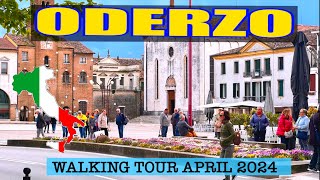 Italy ODERZO Walking Tour 20 April 2024 4K 60fps [upl. by Reginnej]