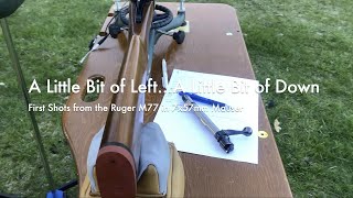 A Little Bit of LeftA Little Bit of Down  First Shots from the Ruger M77 in 7x57mm Mauser [upl. by Garnes909]