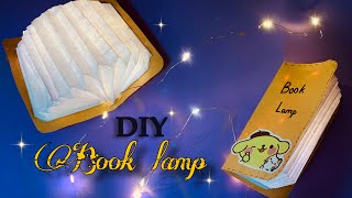 DIY book lamp  how to make lamp at home  paper lamp diylamp artandcraft [upl. by Tarazi]