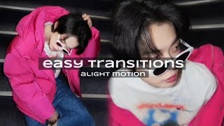 Easy Transition Tutorial  Alight Motion [upl. by Eisdnyl]