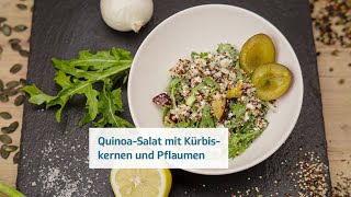 QuinoaSalat mit Kürbiskernen und Pflaumen  Rezepte [upl. by Aysab915]