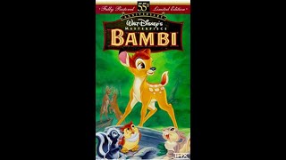 Opening To Bambi 1997 VHS [upl. by Telfer623]