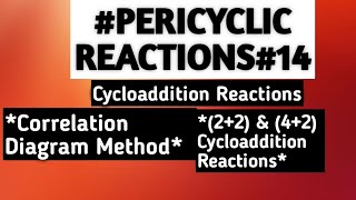 Cycloaddition Reactions Correlation Diagram Method for 22and 42 Cycloaddition Reactions [upl. by Earle]