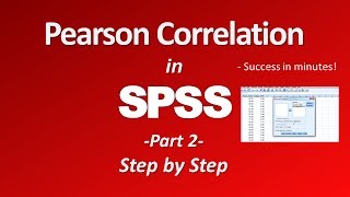 Pearson r Correlation in SPSS  Part 2 [upl. by Conlon421]