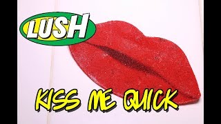 LUSH  KISS ME QUICK Wash Card VALENTINES DAY Sink Side DEMO amp REVIEW [upl. by Jamila]