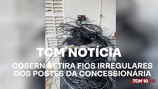 TCM Notícia  COSERN retira fios irregulares dos postes da concessionária [upl. by Lebasile34]