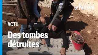 Des tombes palestiniennes détruites pour la construction d’un parc à Jérusalem [upl. by Barstow525]