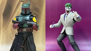 New Mafex boba Fett amp joker dark knight returns action figures on display [upl. by Clift734]