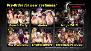 DEAD OR ALIVE 5 LAST ROUND  BONUS COSTUME TRAILER [upl. by Nnanaej690]