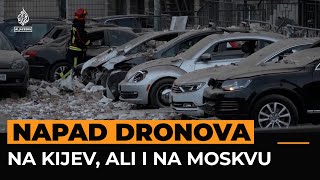 Ruski dronovi napali Kijev ukrajinski Moskvu [upl. by Airam]