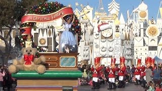 A Christmas Fantasy Parade at Disneyland  Daytime With quotits a small worldquot Background [upl. by Aicnom]