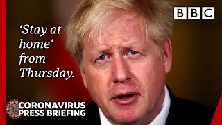 Boris Johnson announces fourweek England lockdown 🔴 Covid briefing BBC News live  BBC [upl. by Ariad]