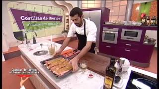 Receta costillas de ibérico al horno con ensalada [upl. by Jegar]