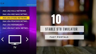 10 STABLE STB EMULATOR FAST PORTALS  STBEMU CODES [upl. by Elreath]