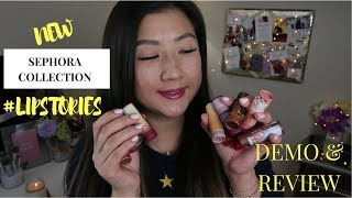 Sephora Collection LIPSTORIES Lipstick Demo amp Review  leecestylz [upl. by Netty]