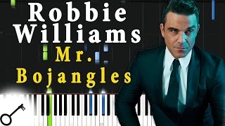 Robbie Williams  Mr Bojangles Piano Tutorial Synthesia  passkeypiano [upl. by Neelyak]