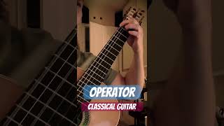 Operator  Jim Croce  Classical Guitar classicalguitar [upl. by Ahsirpac]