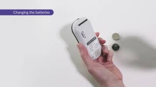 CareSens Dual Blood Glucose Meter  Inserting the batteries 2 [upl. by Laural]