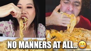 Mukbangers who have absolutely NO manners [upl. by Mcwilliams]