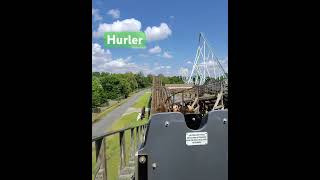 Hurler POV Carowinds hurler carowinds pov woodencoaster rollercoaster themepark [upl. by Julian]