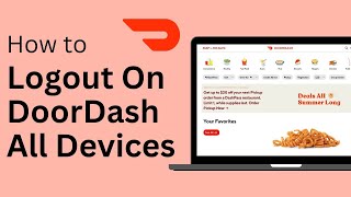 How To Logout Of DoorDash On All Devices  DoorDash Account Logout Sign Out [upl. by Robins]