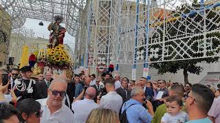 Arrivo in piazza Roma  processione della mattina  San Rocco 2024  Montescaglioso [upl. by Anastasio359]