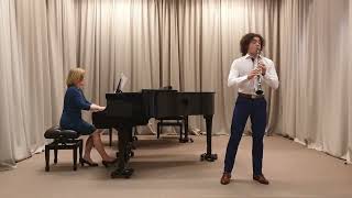 Henri Rabaud Solo de Concours Op10 for clarinet and piano [upl. by Yssor]