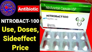 Nitrobact100 Nitrobact capsules use in hindi nitrobact of benefits Dosessideeffect Nitrofurantoin [upl. by Onitselec]