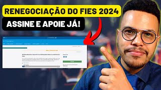 PRECISAMOS DE 20 MIL APOIOS Apoie essa NOVA RENEGOCIAÇÃO DO FIES 2024  adimplentes FIES [upl. by Rodger]