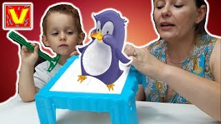 SALVA IL PINGUINO  gioco da tavolo divertente e glaciale Mettiamo in salvo il piccolo Martino [upl. by Eiro31]