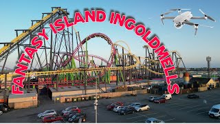 Fantasy island ingoldmellsSkegness March 2024with stunning drone view viral viralvideo vlog [upl. by Tterej]