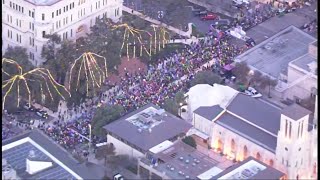 Aerial view of Rock n Roll Marathon San Antonio 2023  Sky 12 [upl. by Hazrit]