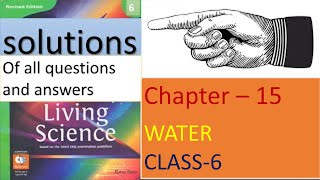 Water question amp answer living Science Class 6Chapter15 [upl. by Eastman]