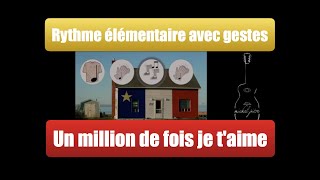 Musique Primaire Un million de fois je taime  Ode à lAcadie  Exercice de rythme avec gestes [upl. by Shamrao]