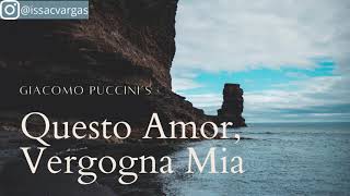 Questo Amor Vergogna MiaAccompaniment in FG Puccini [upl. by Macey]