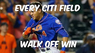 Mets Every WalkOff Win at Citi Field 20092017 [upl. by Nedloh]