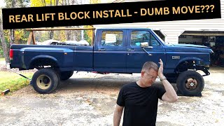 F350 Crew Cab Dually Rear Lift Block Install Project Brutus Ep 11 [upl. by Claudine]