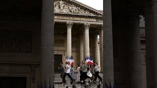 Olympic Flame Relay at the Pantheon • BTS [upl. by Tehc272]