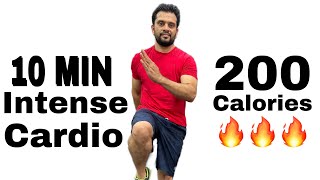 10 മിനുറ്റുകൊണ്ട് 200 Calories കുറക്കാം  Full Body Fat Burning Cardio Workout At Home malayalam [upl. by Rusticus]