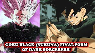 GOKU BLACK SUKUNA FULL SORCERER CURSED FORM Malevolent Shrine Blitz Ultimate DB Xenoverse 2 Mods [upl. by Enneire]