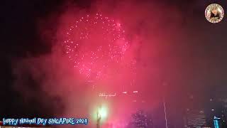 SINGAPORE FIREWORKS NDP 2024 [upl. by Anirehtak]