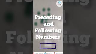 Preceding and following Numbers  Teach your students through activities  Subscribe us for more ❤️ [upl. by Culberson]