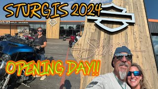 🚨🔥🇺🇸 STURGIS 2024 OPENING DAY sturgisrally baggerzlife [upl. by Kilar]